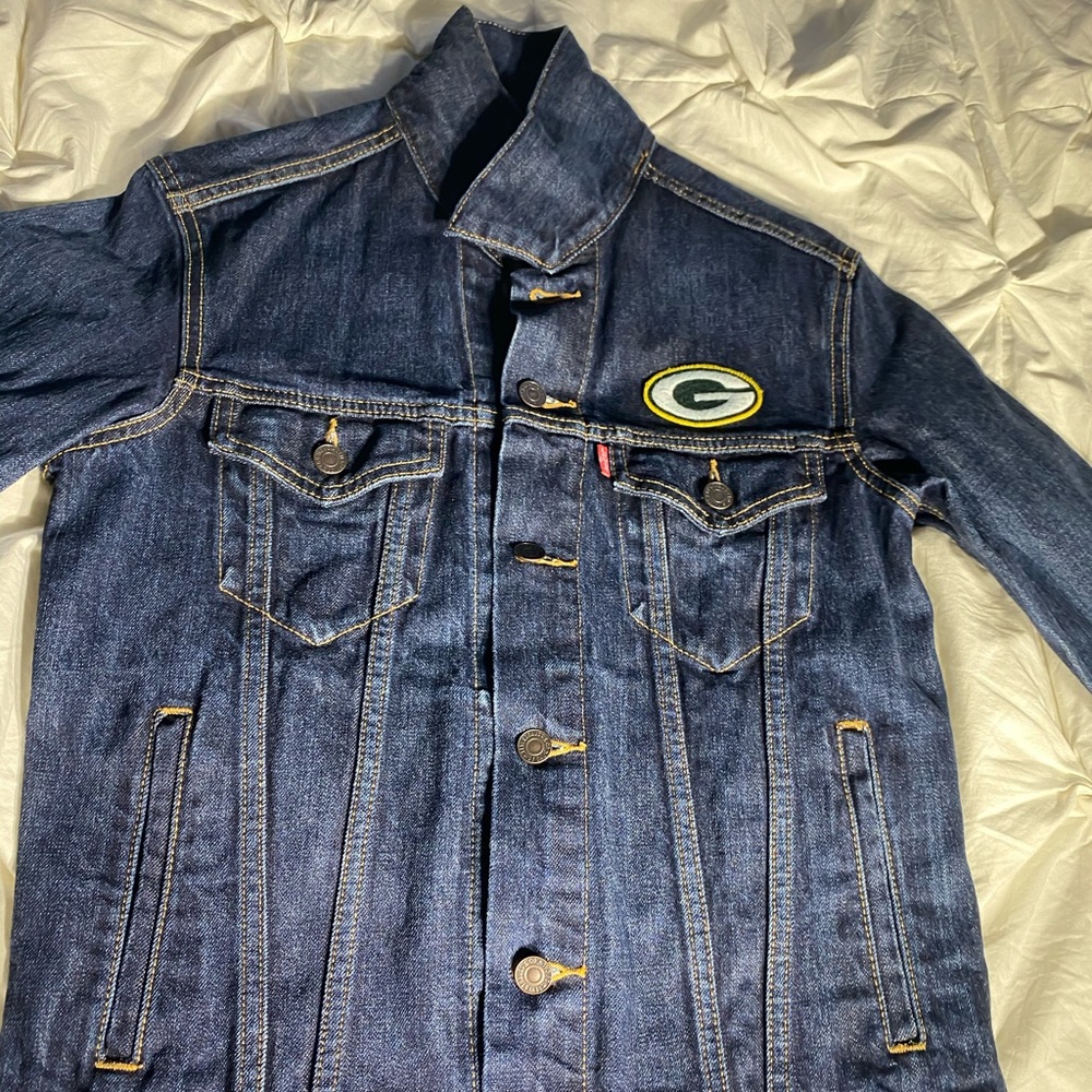 Levi’s Denim Jacket Green Bay Packers Mens Small